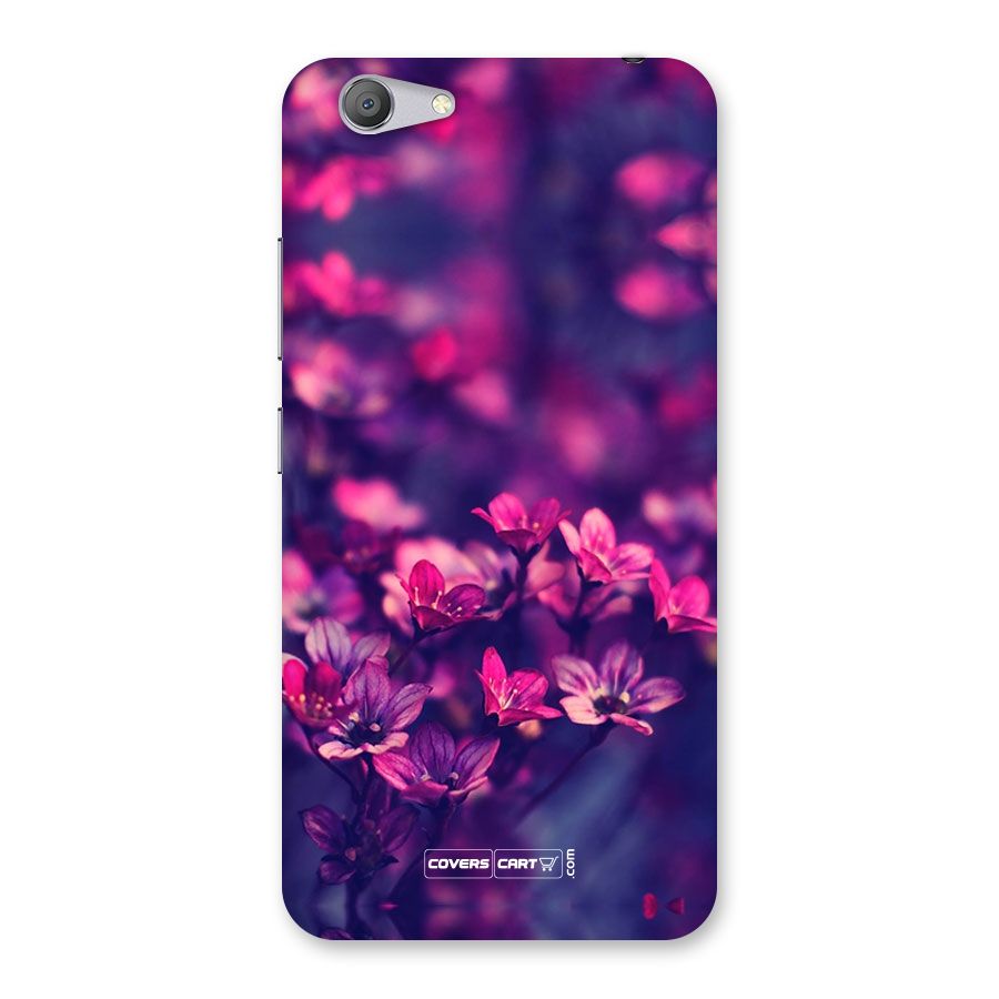 Violet Floral Back Case for Vivo Y53