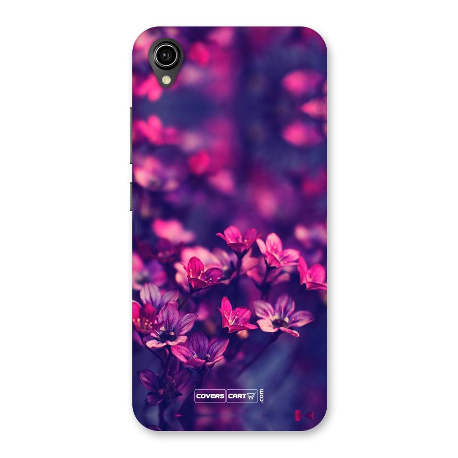 Violet Floral Back Case for Vivo Y91i
