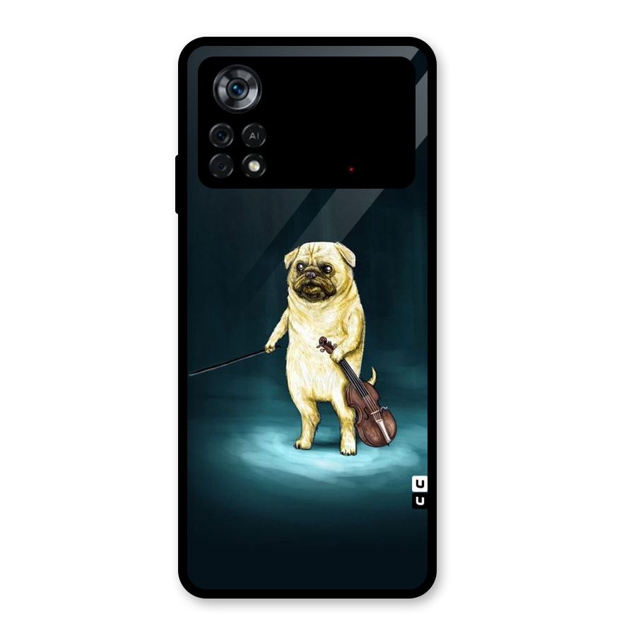 Violin Master Glass Back Case for Poco X4 Pro 5G