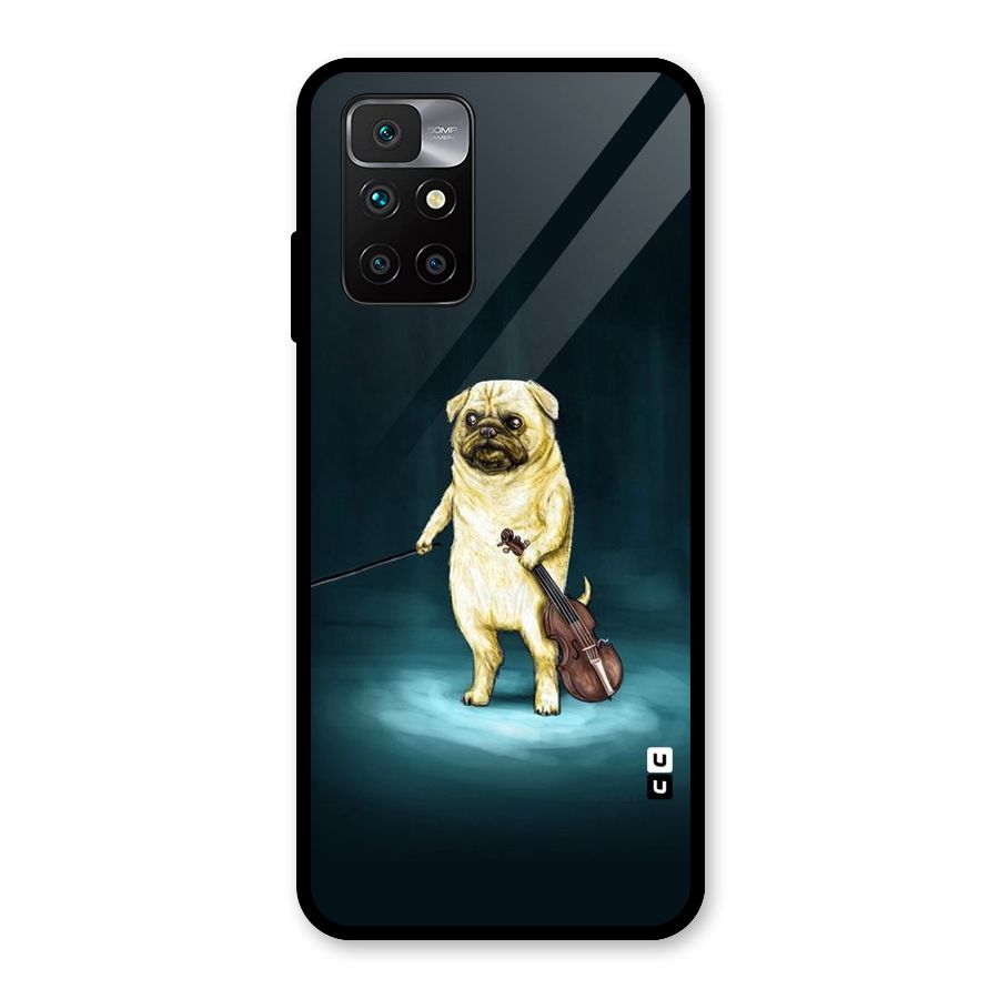 Violin Master Glass Back Case for Redmi 10 Prime