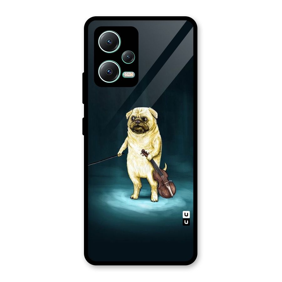 Violin Master Glass Back Case for Redmi Note 12 5G