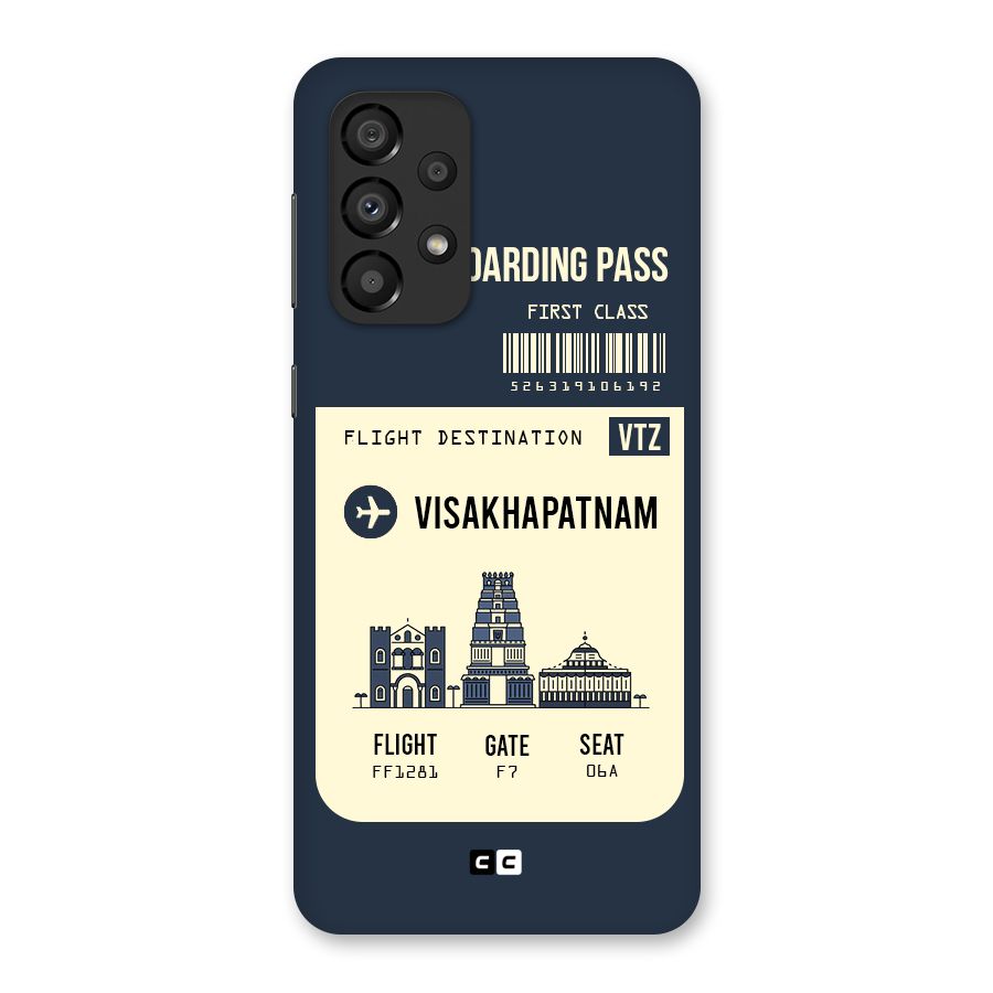 Vishakapatnam Boarding Pass Back Case for Galaxy A33 5G