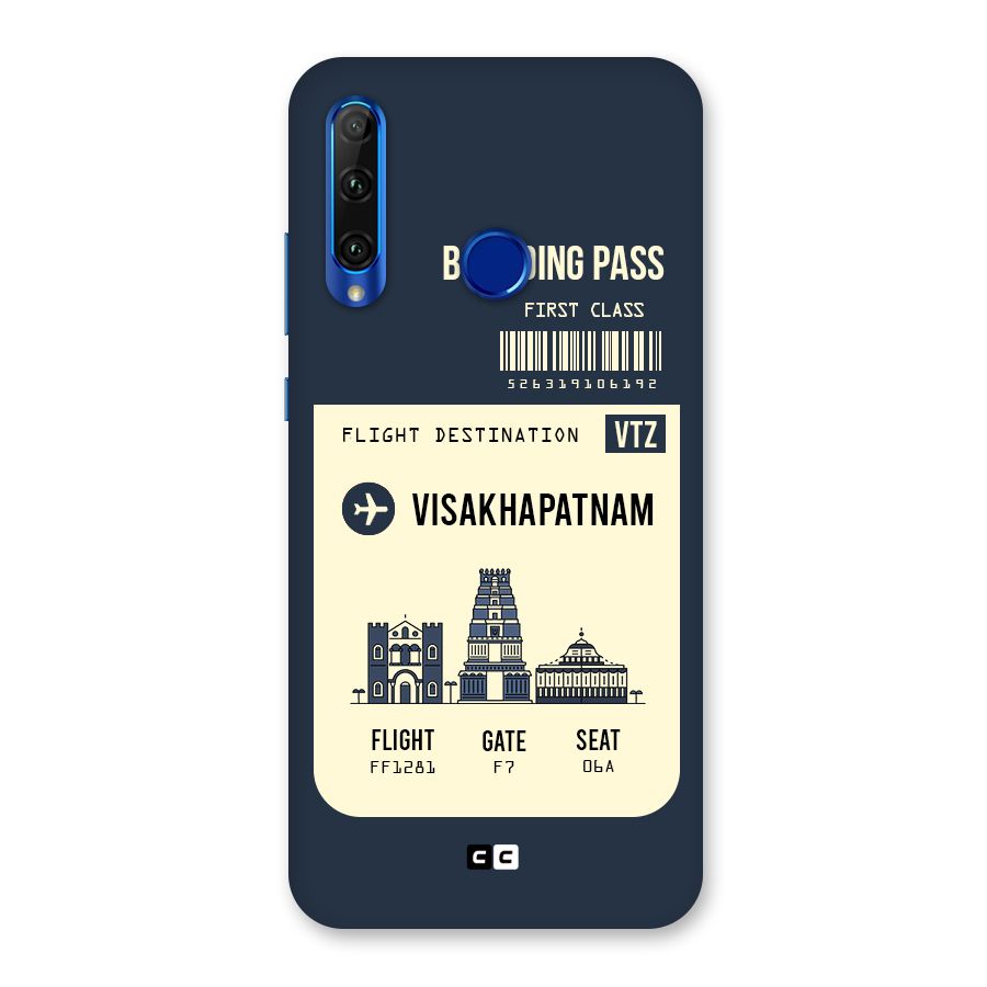 Vishakapatnam Boarding Pass Back Case for Honor 20i