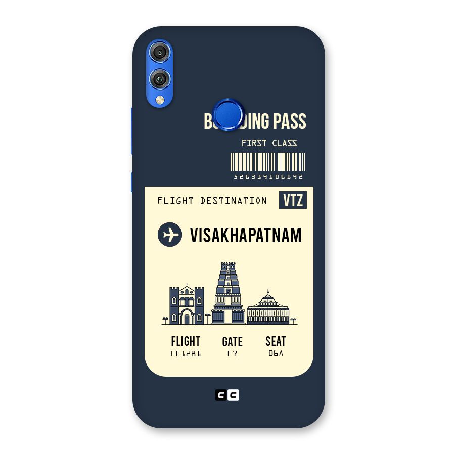 Vishakapatnam Boarding Pass Back Case for Honor 8X
