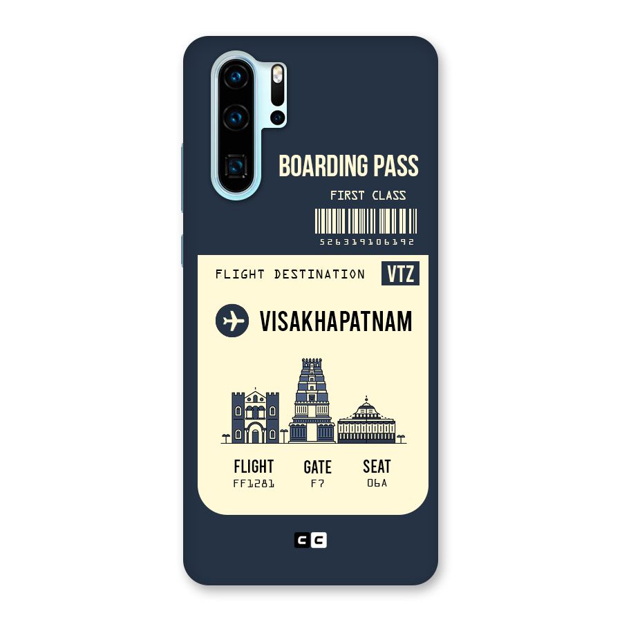 Vishakapatnam Boarding Pass Back Case for Huawei P30 Pro