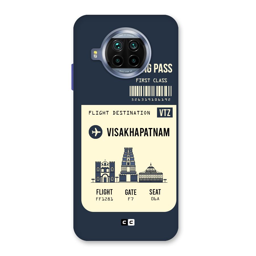 Vishakapatnam Boarding Pass Back Case for Mi 10i