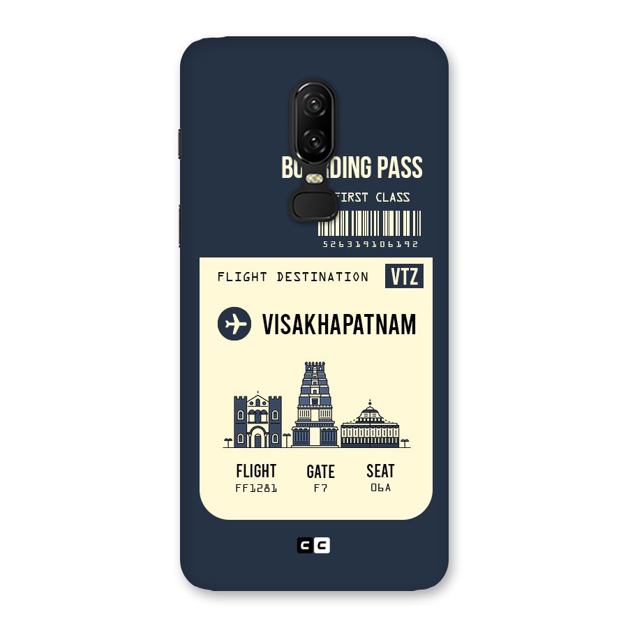 Vishakapatnam Boarding Pass Back Case for OnePlus 6