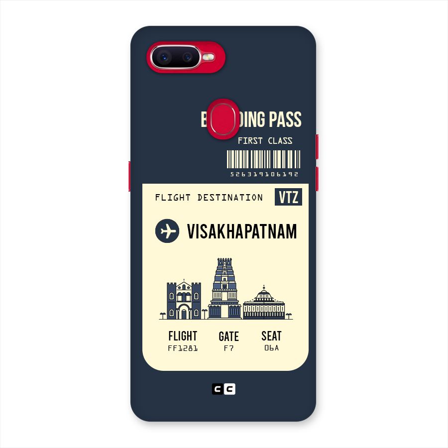Vishakapatnam Boarding Pass Back Case for Oppo F9 Pro