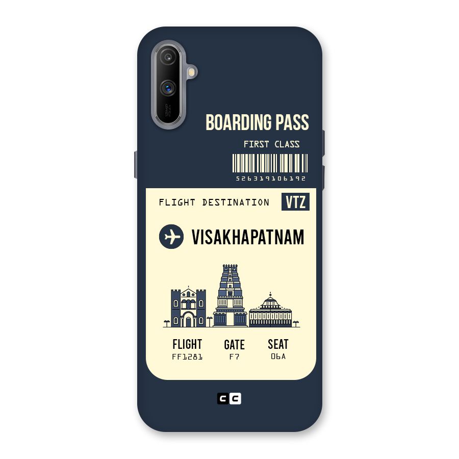Vishakapatnam Boarding Pass Back Case for Realme C3