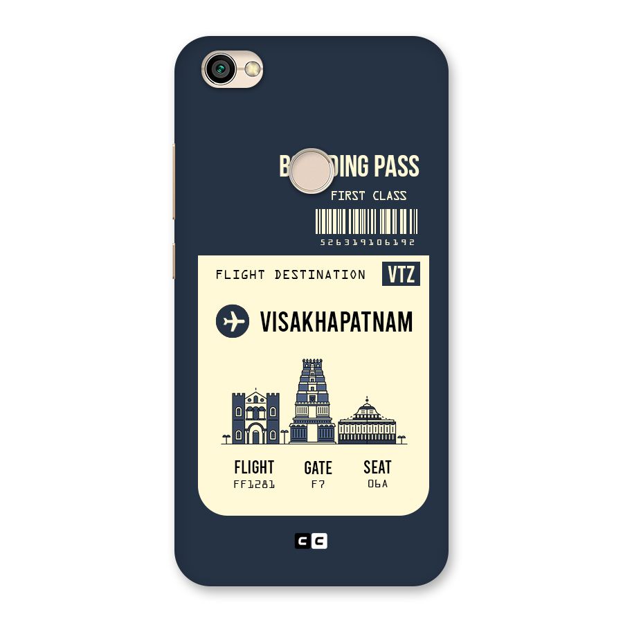 Vishakapatnam Boarding Pass Back Case for Redmi Y1 2017