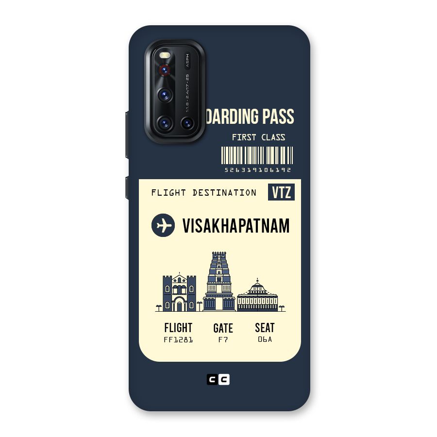 Vishakapatnam Boarding Pass Back Case for Vivo V19