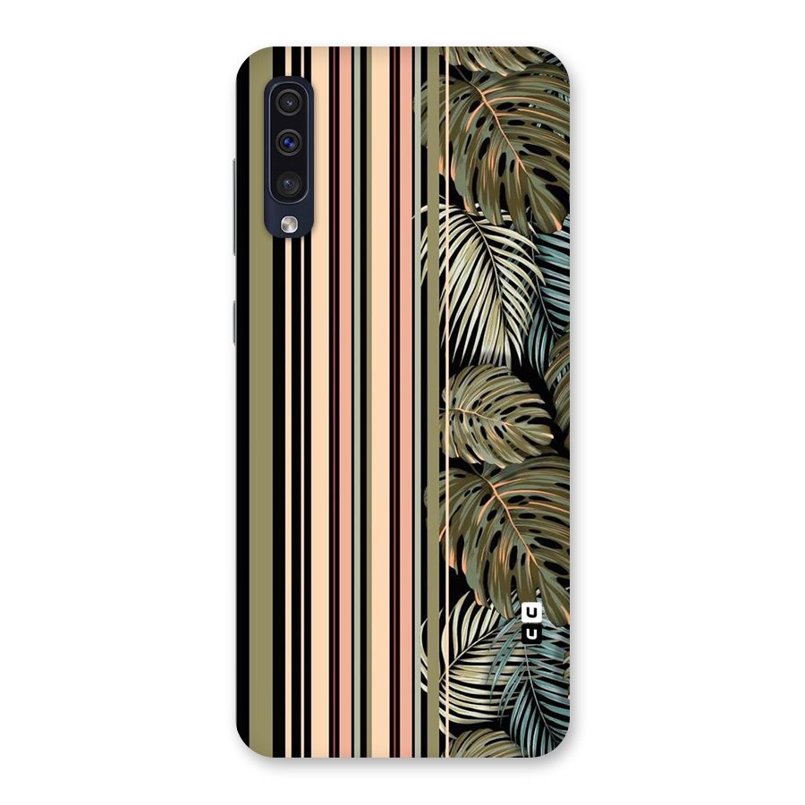 Visual Art Leafs Back Case for Galaxy A50