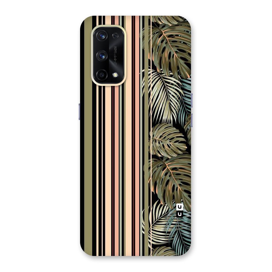 Visual Art Leafs Glass Back Case for Realme X7 Pro