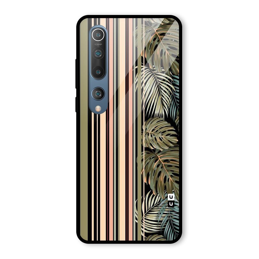 Visual Art Leafs Glass Back Case for Mi 10