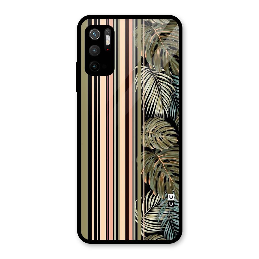 Visual Art Leafs Glass Back Case for Poco M3 Pro 5G