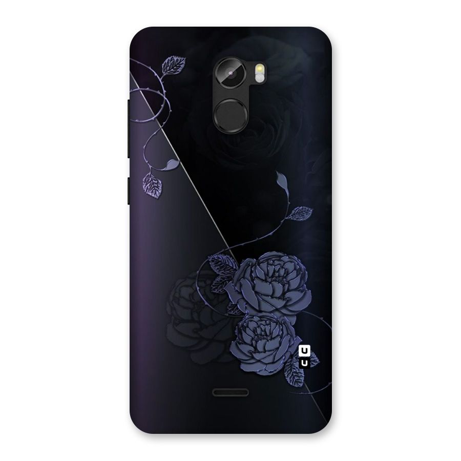Voilet Floral Design Back Case for Gionee X1