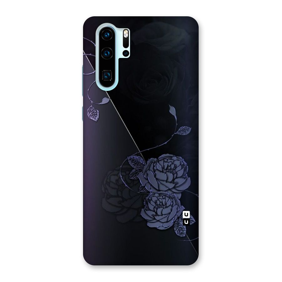 Voilet Floral Design Back Case for Huawei P30 Pro