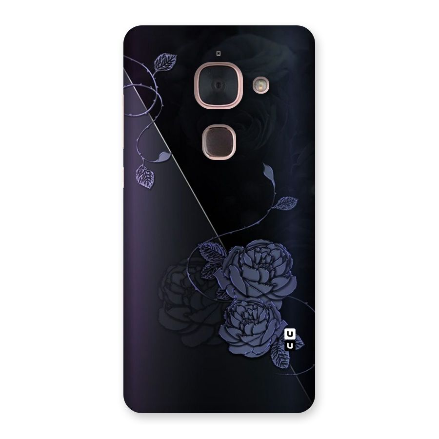 Voilet Floral Design Back Case for Le Max 2