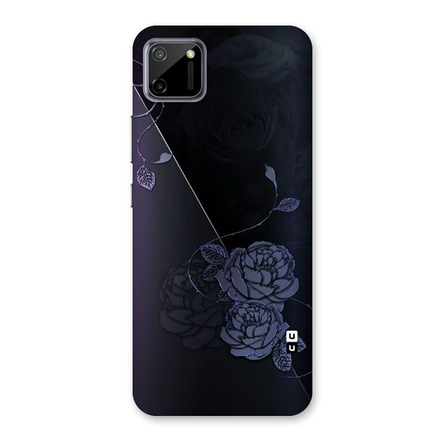 Voilet Floral Design Back Case for Realme C11