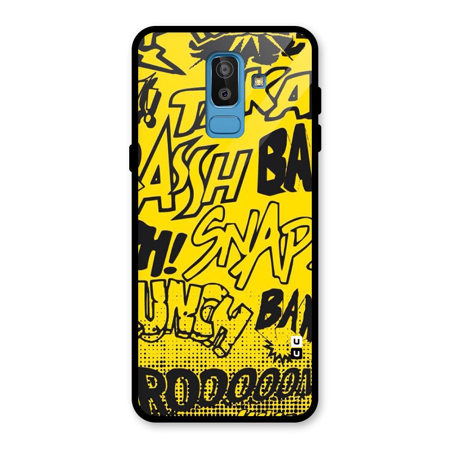 Vroom Snap Glass Back Case for Galaxy J8