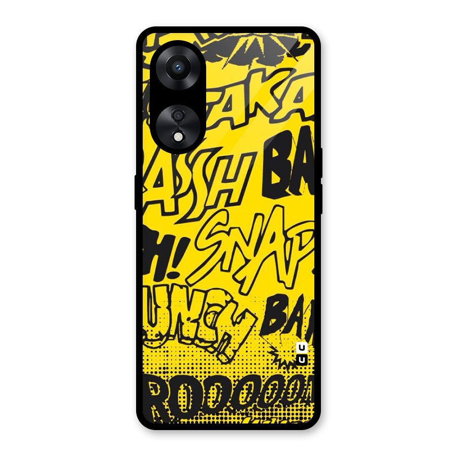 Vroom Snap Glass Back Case for Oppo A78