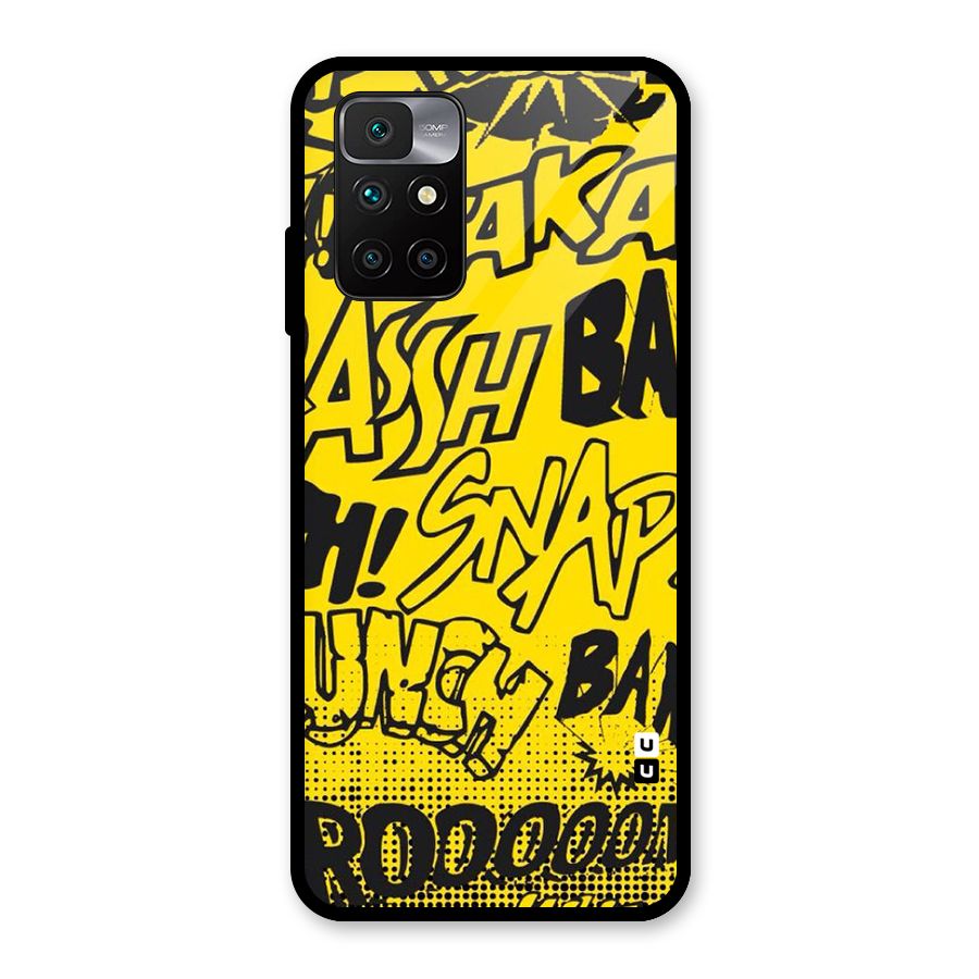 Vroom Snap Glass Back Case for Redmi 10 Prime