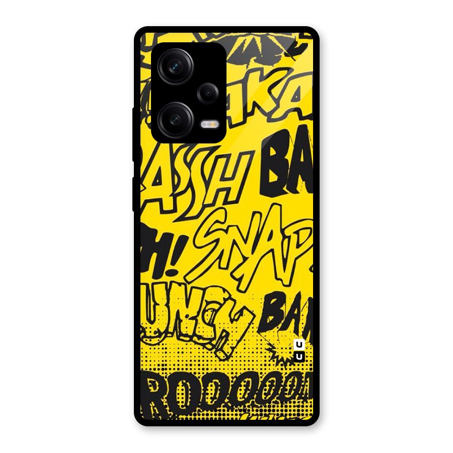 Vroom Snap Glass Back Case for Redmi Note 12 Pro