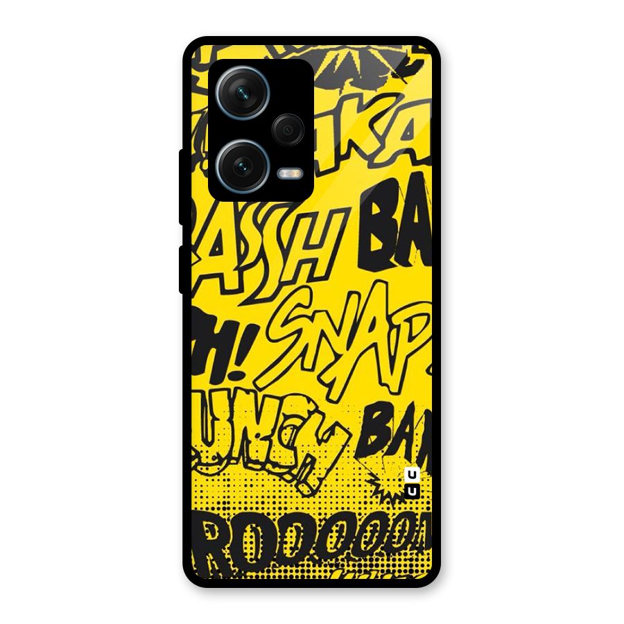 Vroom Snap Glass Back Case for Redmi Note 12 Pro Plus 5G