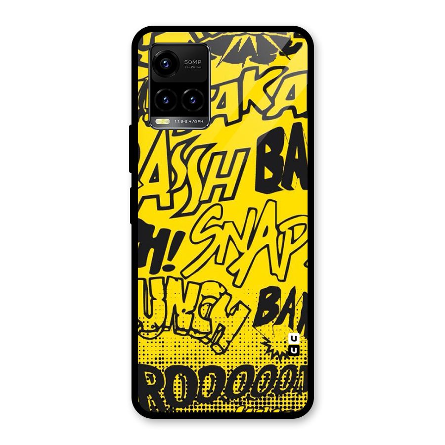 Vroom Snap Glass Back Case for Vivo Y21T