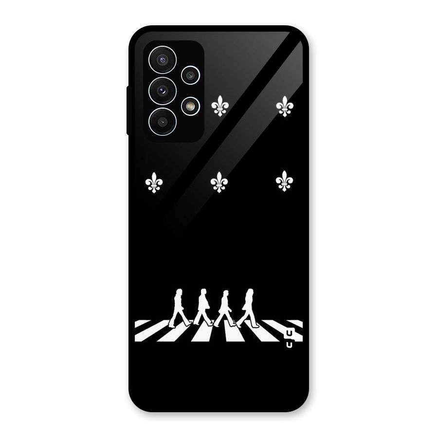 Walking Four Glass Back Case for Galaxy A23