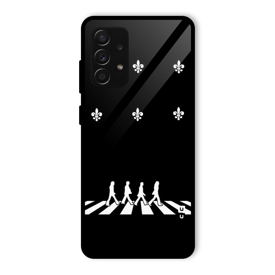 Walking Four Glass Back Case for Galaxy A53 5G