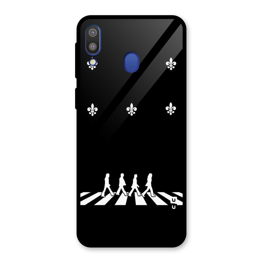 Walking Four Glass Back Case for Galaxy M20