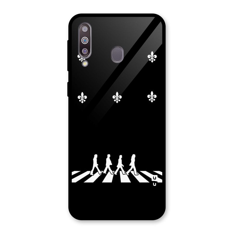 Walking Four Glass Back Case for Galaxy M30