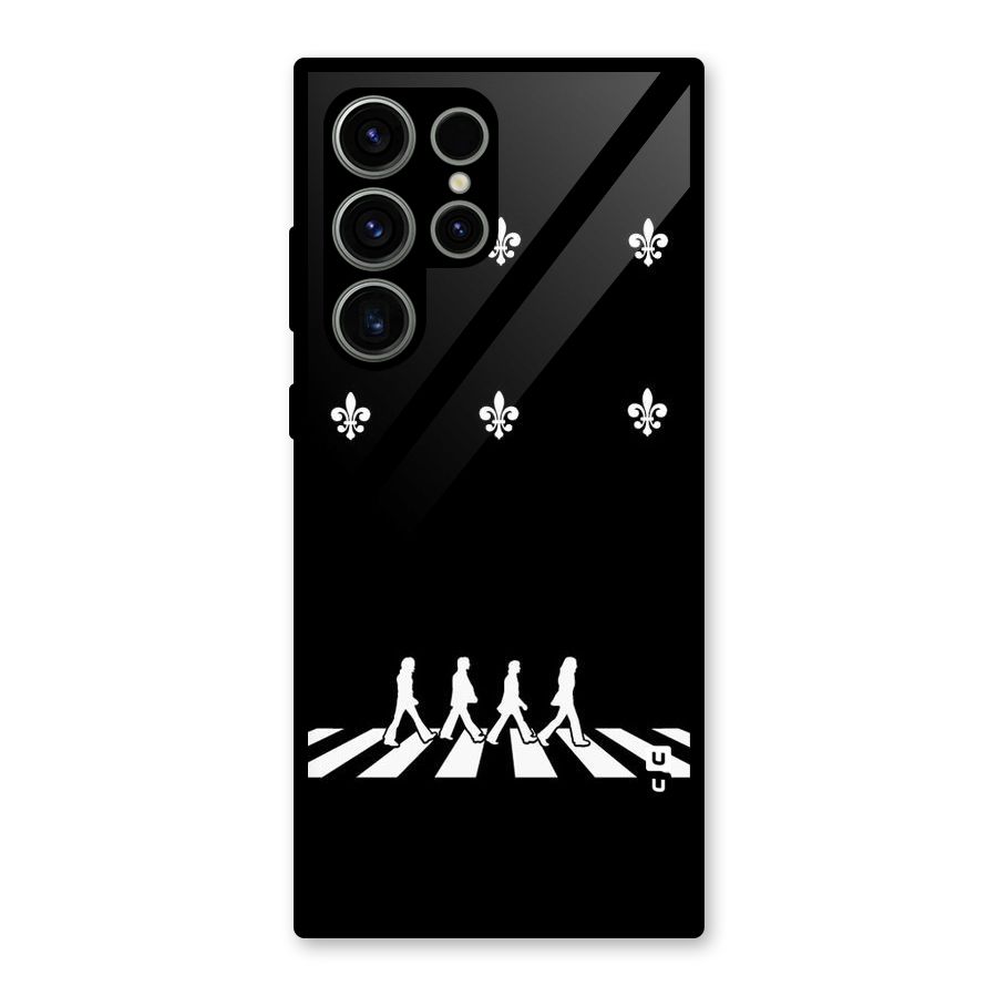 Walking Four Glass Back Case for Galaxy S23 Ultra
