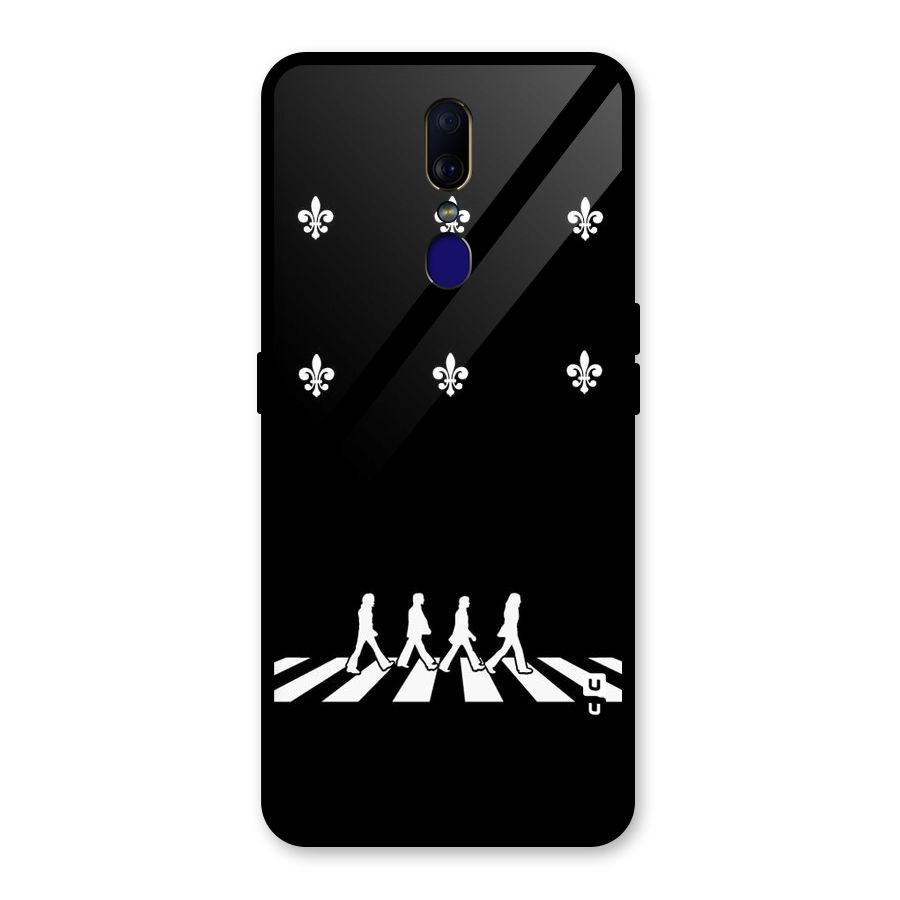 Walking Four Glass Back Case for Oppo F11