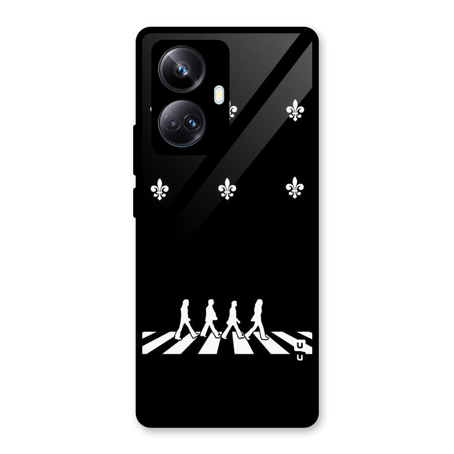 Walking Four Glass Back Case for Realme 10 Pro Plus