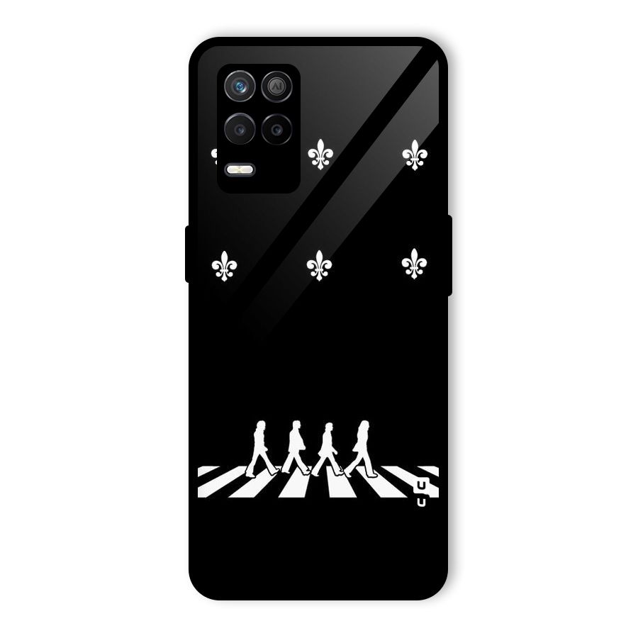 Walking Four Glass Back Case for Realme 8 5G