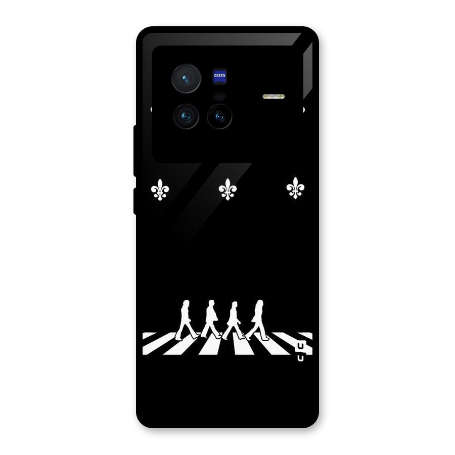 Walking Four Glass Back Case for Vivo X80