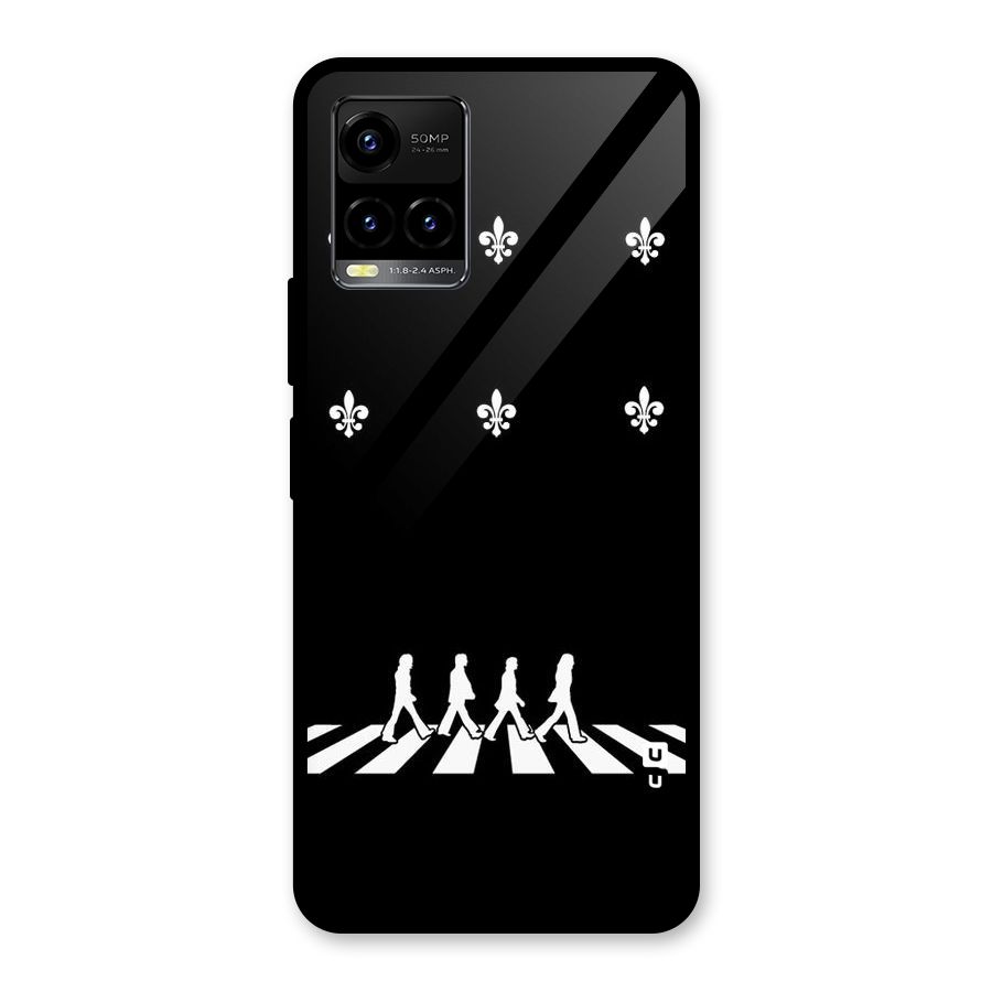 Walking Four Glass Back Case for Vivo Y21T