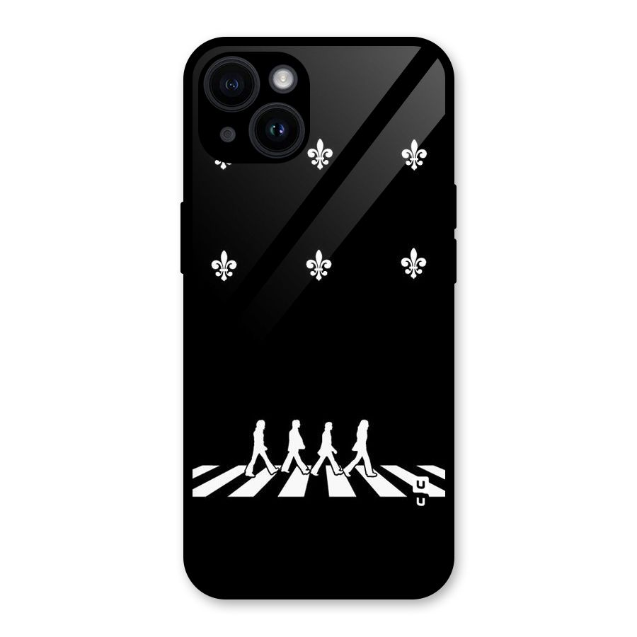 Walking Four Glass Back Case for iPhone 14