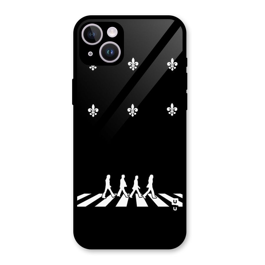 Walking Four Glass Back Case for iPhone 14 Plus