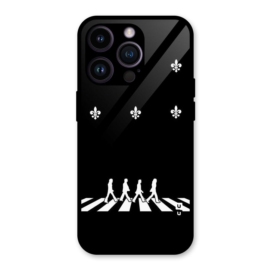 Walking Four Glass Back Case for iPhone 14 Pro