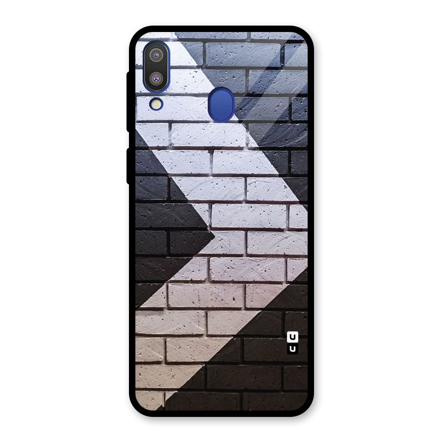 Wall Arrow Design Glass Back Case for Galaxy M20