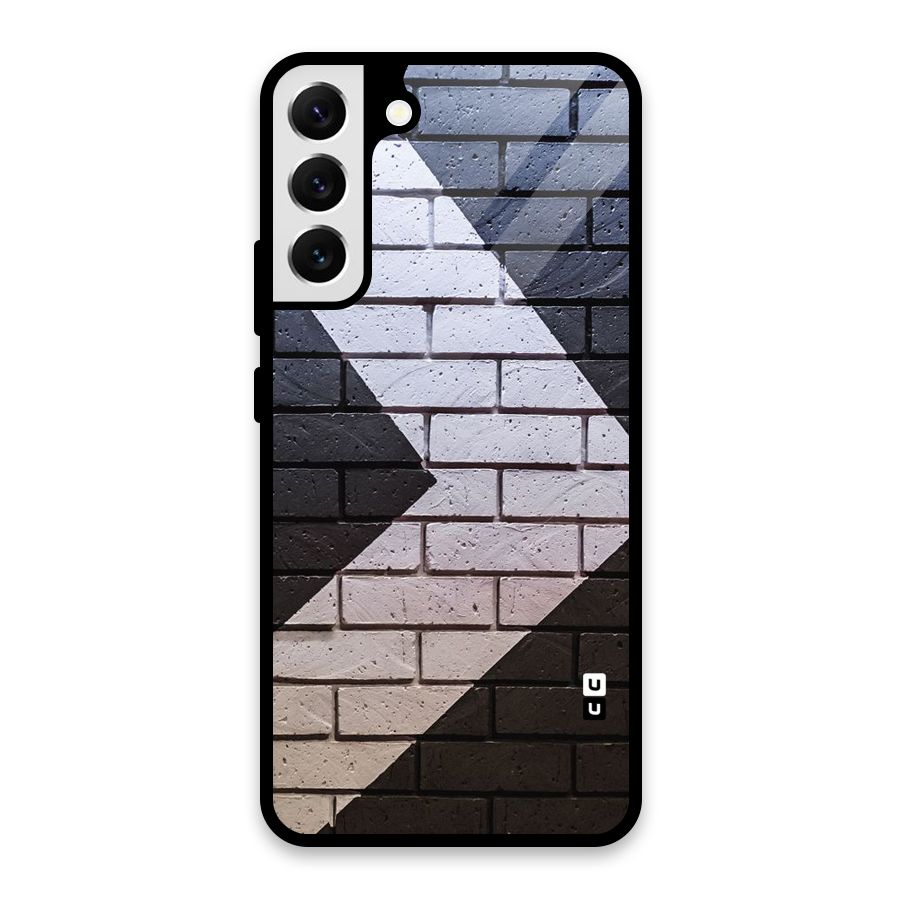 Wall Arrow Design Glass Back Case for Galaxy S22 Plus 5G