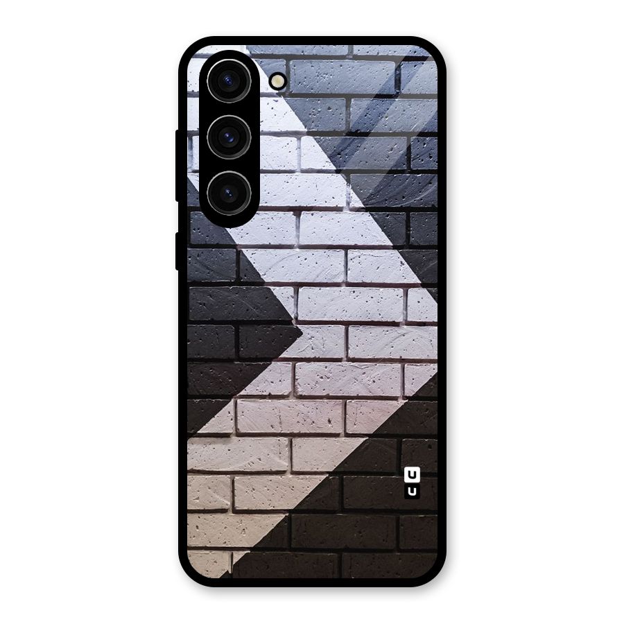 Wall Arrow Design Glass Back Case for Galaxy S23 Plus