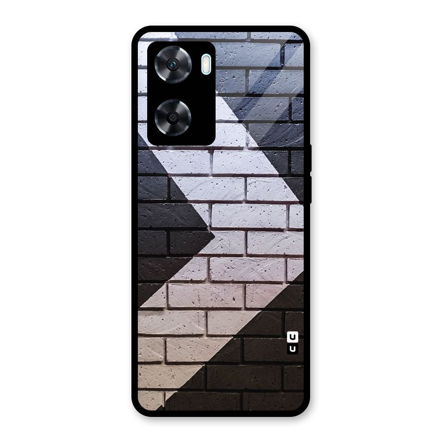 Wall Arrow Design Glass Back Case for Oppo A77
