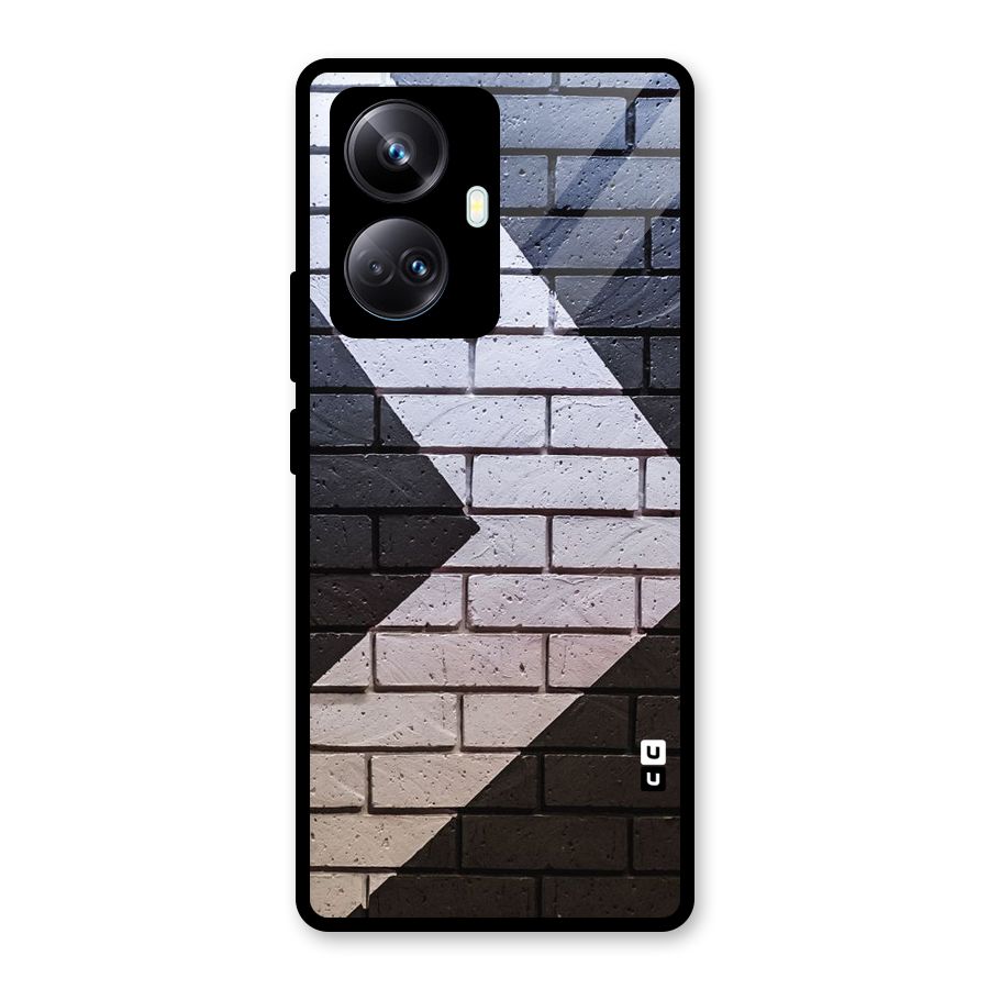 Wall Arrow Design Glass Back Case for Realme 10 Pro Plus