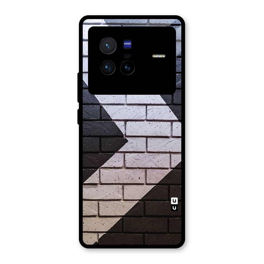 Wall Arrow Design Glass Back Case for Vivo X80