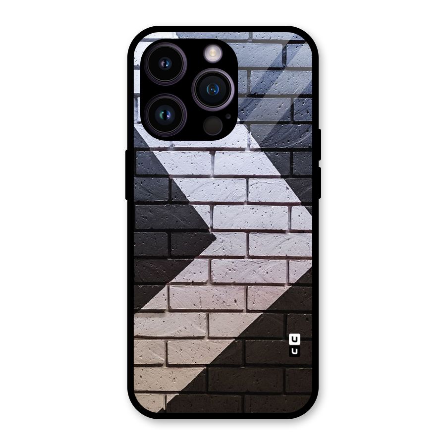 Wall Arrow Design Glass Back Case for iPhone 14 Pro