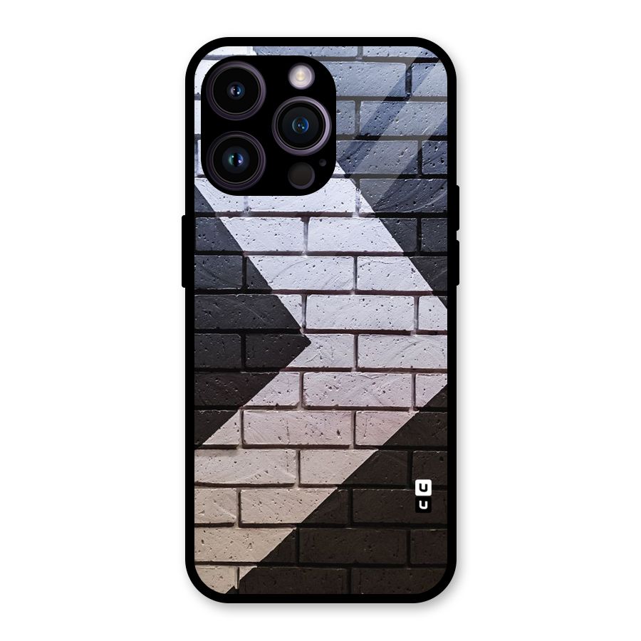 Wall Arrow Design Glass Back Case for iPhone 14 Pro Max